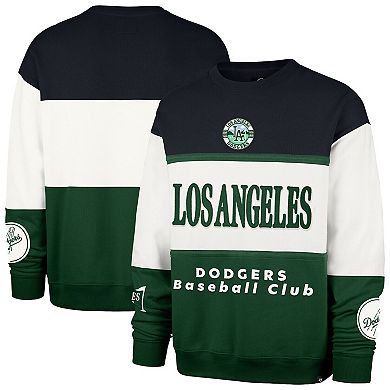 Men's '47 Green Los Angeles Dodgers Tee Up Maximalist Fleece Sweatshirt