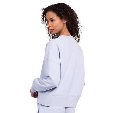 Women's Starter Light Blue Texas Rangers Pastels Boxy Fleece Sweatshirt