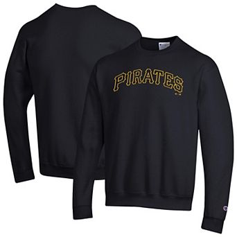 Men's Champion Black Pittsburgh Pirates Powerblend Wordmark Sweatshirt