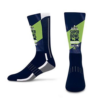 Unisex Starter College Navy Seattle Seahawks Super Bowl LX Champions Cushioned Crew Socks