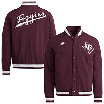 Men's adidas Maroon Texas A&M Aggies Coaches Dugout Jacket