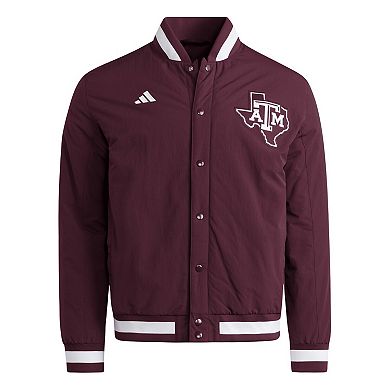 Men's adidas Maroon Texas A&M Aggies Coaches Dugout Jacket