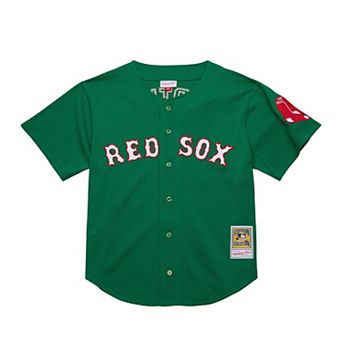 Men's Mitchell & Ness David Ortiz Kelly Green Boston Red Sox Big & Tall Cooperstown Collection Mesh Batting Practice Jersey