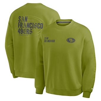 Men's Fanatics Green San Francisco 49ers Oversized Type Play Multi Sweatshirt