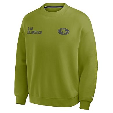 Men's Fanatics Green San Francisco 49ers Oversized Type Play Multi Sweatshirt