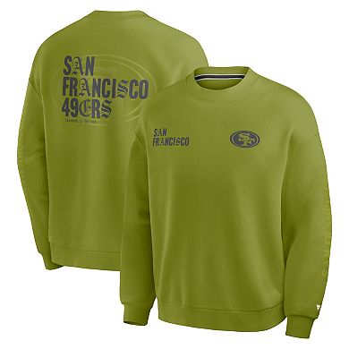 Men's Fanatics Green San Francisco 49ers Oversized Type Play Multi Sweatshirt