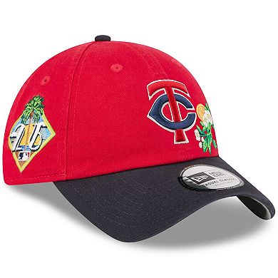 Men's New Era Navy/Red Minnesota Twins 2026 Spring Training Casual Classic Adjustable Hat