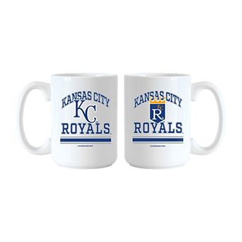 Logo Brands Kansas City Royals 15oz. Current & Throwback Mug Set