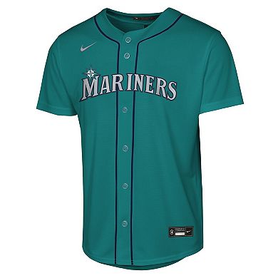 Youth Nike Cal Raleigh Teal Seattle Mariners Alternate Replica Jersey