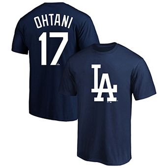 Men's Profile Shohei Ohtani Navy Los Angeles Dodgers Big & Tall Player Name & Number T-Shirt
