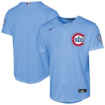 Youth Nike Light Blue Chicago Cubs Alternate 2 Stadium Jersey