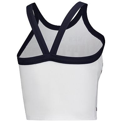 Women's '47 White New England Patriots Energize Sporty Tank Top