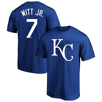 Men's Fanatics Bobby Witt Jr. Royal Kansas City Royals Big & Tall Player Name & Number T-Shirt