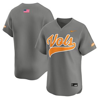 Men's Nike Gray Tennessee Volunteers Alternate Limited Baseball Jersey