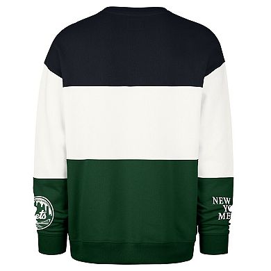 Men's '47 Green New York Mets Tee Up Maximalist Fleece Sweatshirt