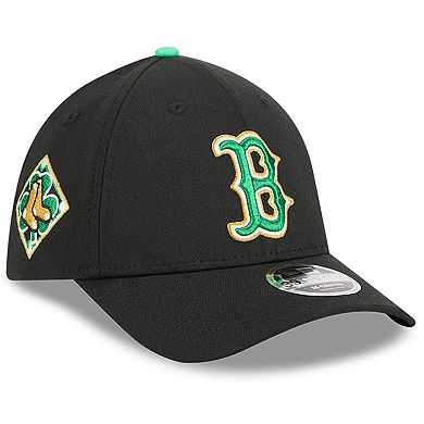 Men's New Era Black Boston Red Sox 2026 St. Patrick's Day 39THIRTY Flex Hat