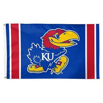 WinCraft Kansas Jayhawks 3' x 5' Vertical Stripe Deluxe Single-Sided Flag