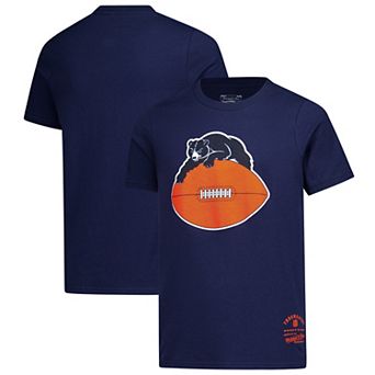 Youth Mitchell & Ness Navy Chicago Bears Retro Logo T-Shirt