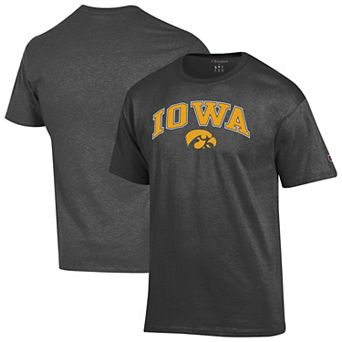 Men's Champion Charcoal Iowa Hawkeyes Arch Over Logo T-Shirt