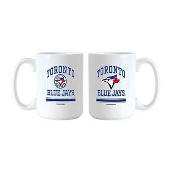 Logo Brands Toronto Blue Jays 15oz. Current & Throwback Mug Set
