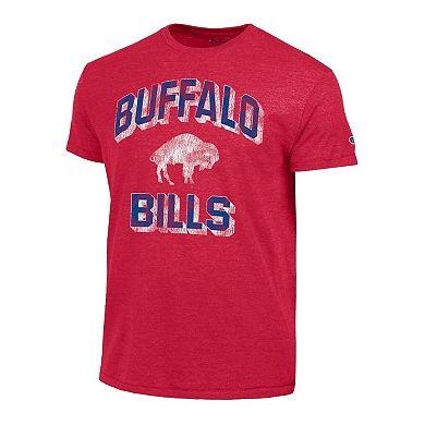 Men's Champion Red Buffalo Bills Ultimate Tri-Blend T-Shirt