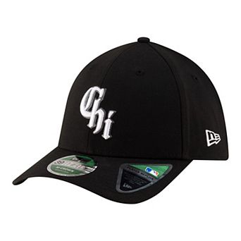 Men's New Era Black Chicago White Sox Alternate Player Replica 39THIRTY M-Crown Flex Hat