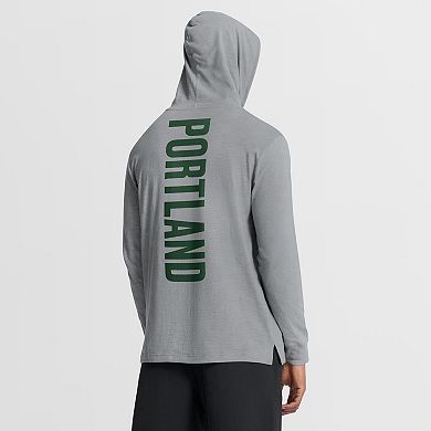 Men's Fanatics Gray Portland Timbers Unending Practice Transitional Hoodie
