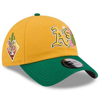 Men's New Era Gold/Green Athletics 2026 Spring Training Casual Classic Adjustable Hat