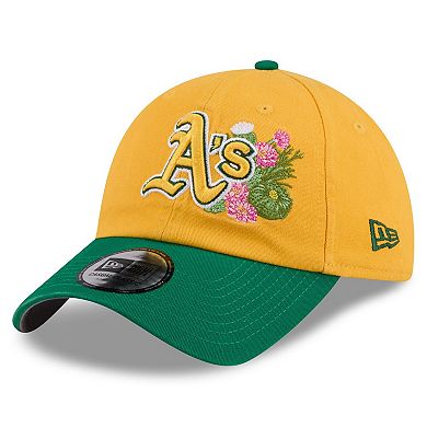 Men's New Era Gold/Green Athletics 2026 Spring Training Casual Classic Adjustable Hat
