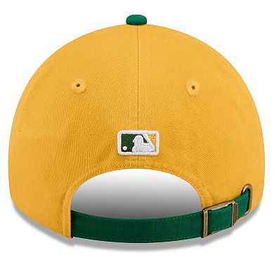 Men's New Era Gold/Green Athletics 2026 Spring Training Casual Classic Adjustable Hat