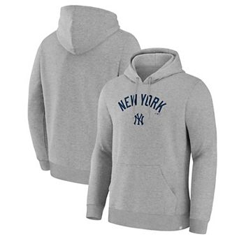 Men's Fanatics Heather Gray New York Yankees Lock-Up Legacy Hoodie
