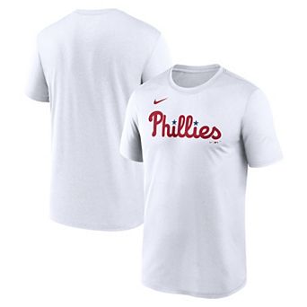 Men's Nike White Philadelphia Phillies New Legend Wordmark Dri-FIT T-Shirt