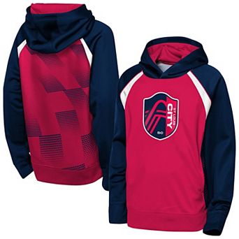 Youth Outerstuff Red St. Louis CITY SC Striker Fleece Hoodie
