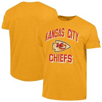 Men's Champion Gold Kansas City Chiefs Ultimate Tri-Blend T-Shirt