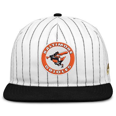 Men's Nike White/Black Baltimore Orioles Cooperstown Collection Pro Adjustable Hat
