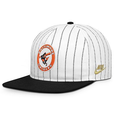 Men's Nike White/Black Baltimore Orioles Cooperstown Collection Pro Adjustable Hat