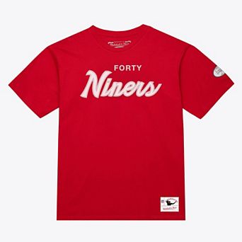 Men's Mitchell & Ness Scarlet San Francisco 49ers Head Coach Classic T-Shirt