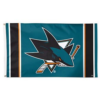 WinCraft San Jose Sharks 3' x 5' Logo Stripe Deluxe Single-Sided Flag