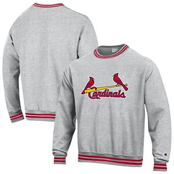 Men's Champion Heather Gray St. Louis Cardinals Reverse Weave Sweatshirt