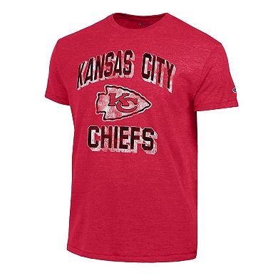 Men's Champion Red Kansas City Chiefs Ultimate Tri-Blend T-Shirt