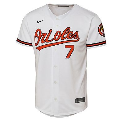 Youth Nike Jackson Holliday White Baltimore Orioles Home Stadium Player Jersey