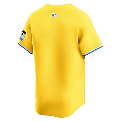Men's Nike Gold Boston Red Sox City Connect Limited Jersey