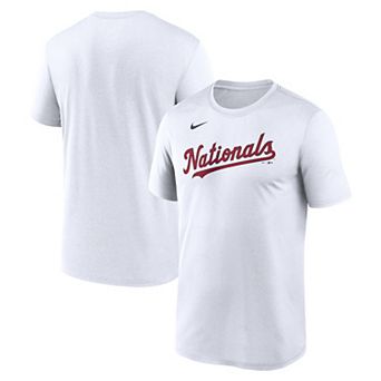 Men's Nike White Washington Nationals New Legend Wordmark Dri-FIT T-Shirt