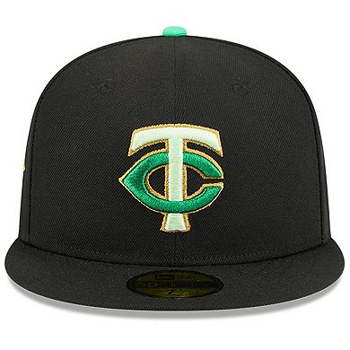 Men's New Era Black Minnesota Twins 2026 St. Patrick's Day 59FIFTY Fitted Hat