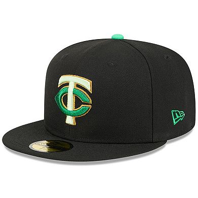 Men's New Era Black Minnesota Twins 2026 St. Patrick's Day 59FIFTY Fitted Hat