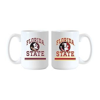 Logo Brands Florida State Seminoles 15oz. Current & Throwback Mug Set