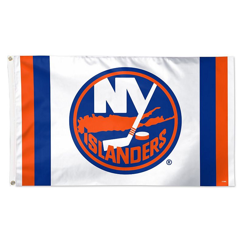 WinCraft New York Islanders 3' x 5' Vertical Stripe Deluxe Single-Sided Flag, Isl White