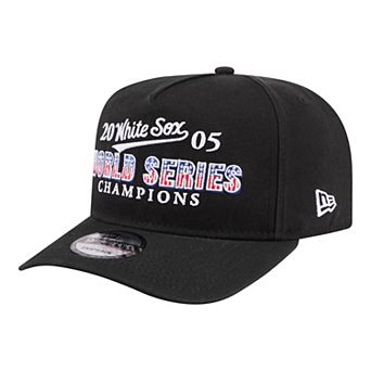 Men's New Era Black Chicago White Sox 2005 World Series Champions Historic 9FIFTY A-Frame Snapback Hat