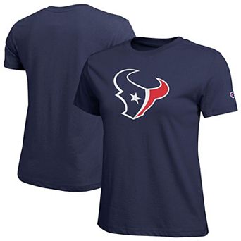 Women's Champion Navy Houston Texans Logo T-Shirt