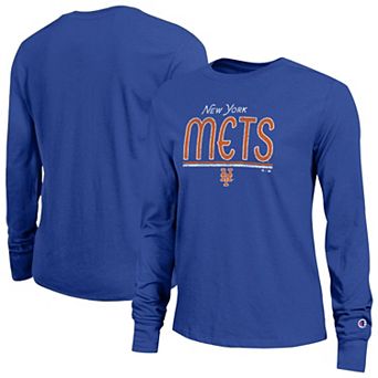 Women's Champion Royal New York Mets Long Sleeve T-Shirt